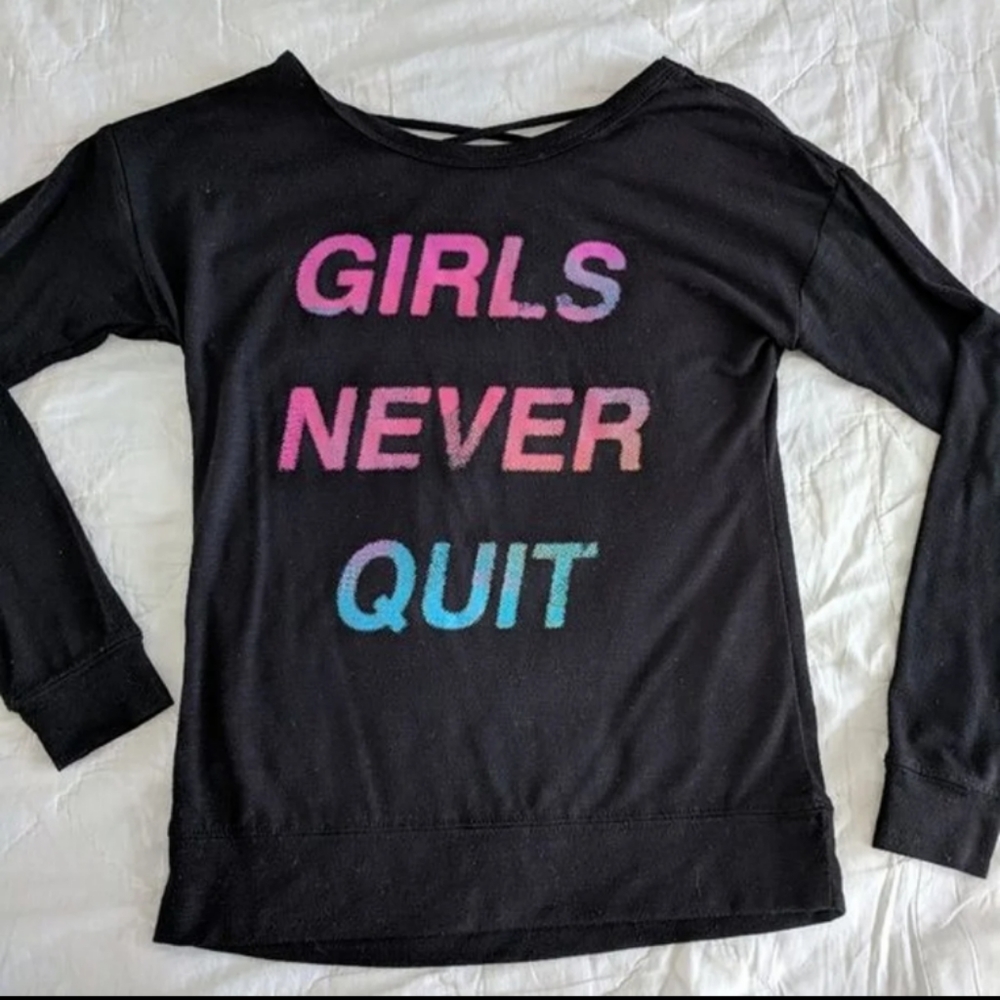 Kids black long sleeve shirt